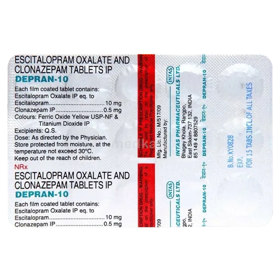 depran 10mg tablet 15's